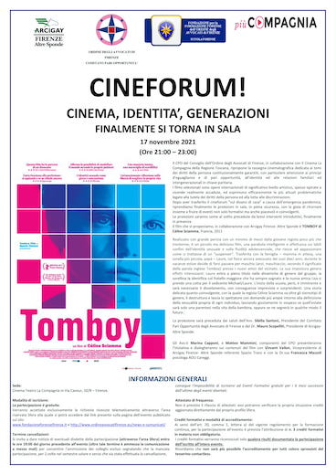 CINEFORUM! CINEMA, IDENTITA', GENERAZIONI - FINALMENTE SI TORNA IN SALA